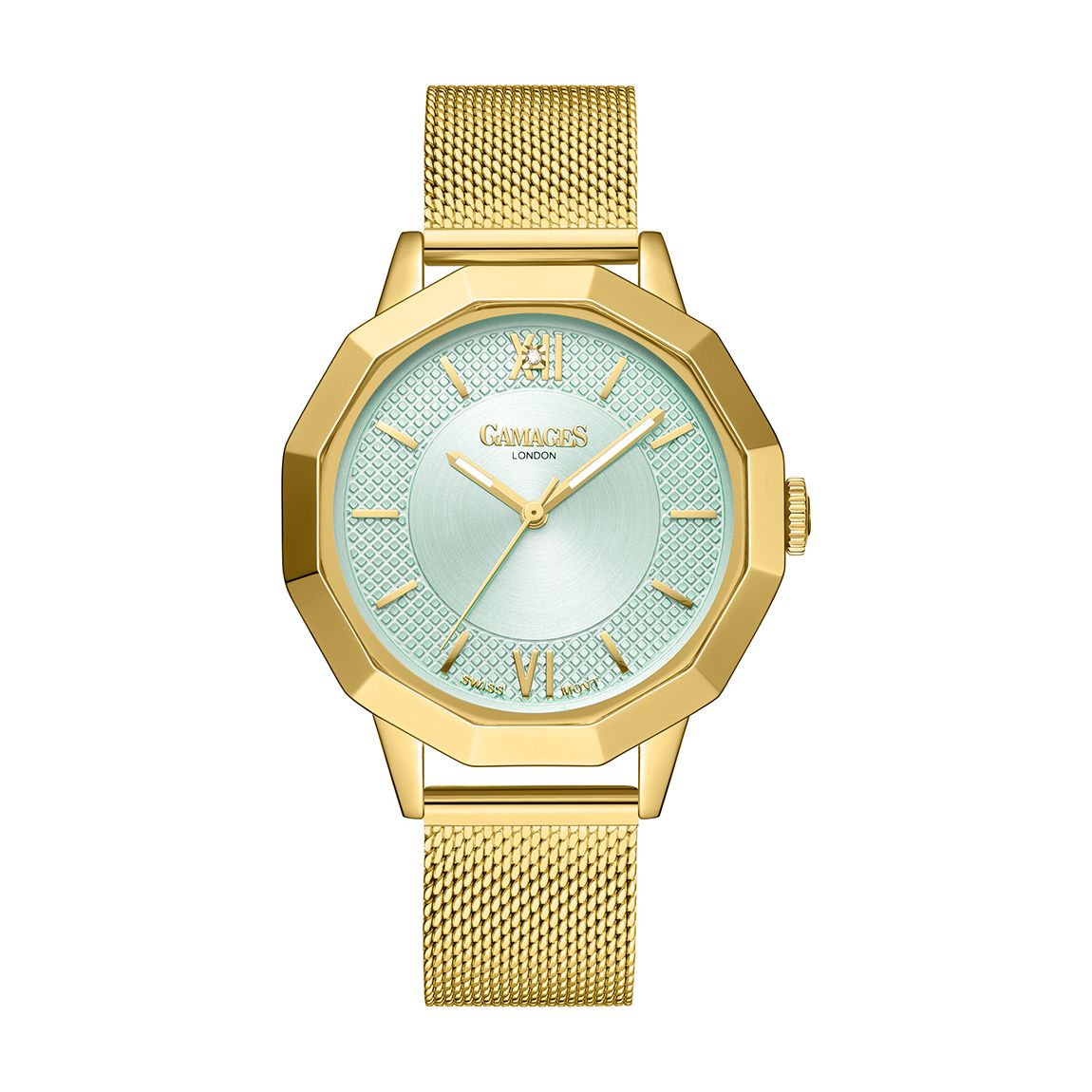 Women's Gamages Of London Gold Lotus Diamond Watch 38mm main product photo