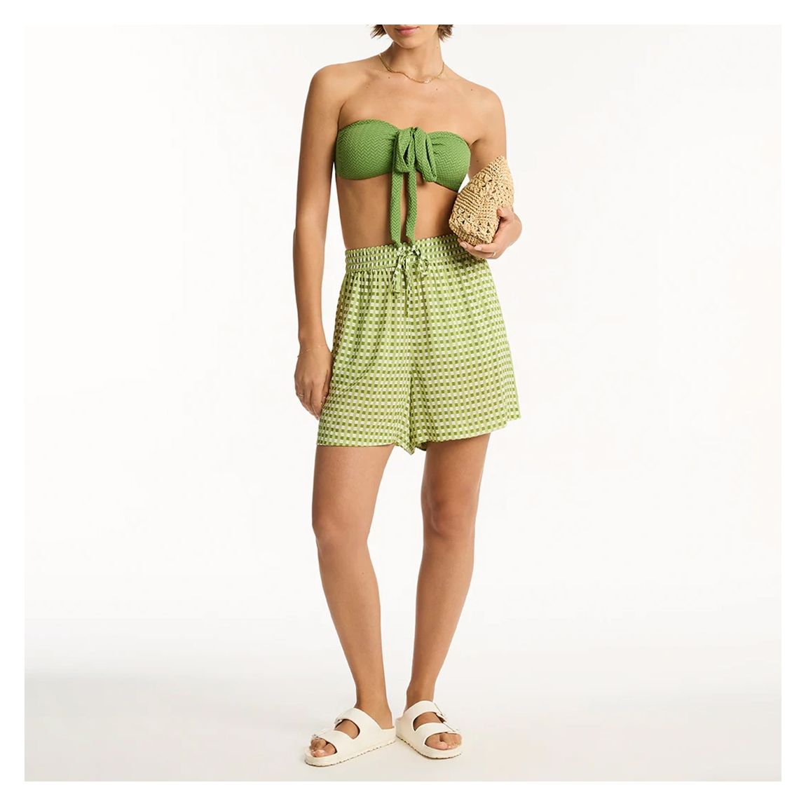 Green Checkmate Boardwalk Short main product photo