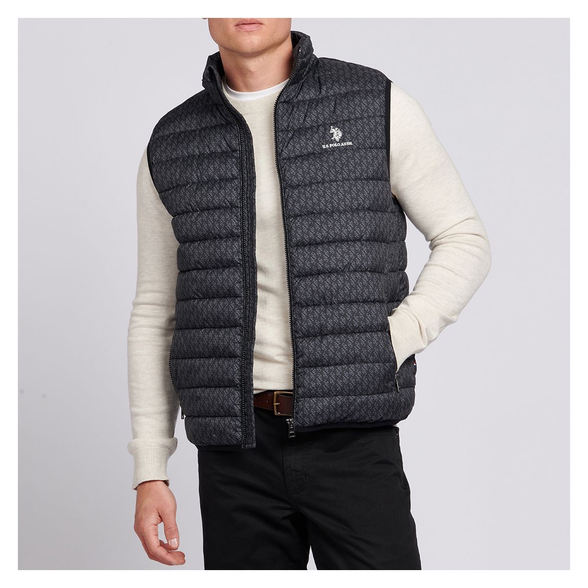 Black Monogram Quilted Gilet main product photo