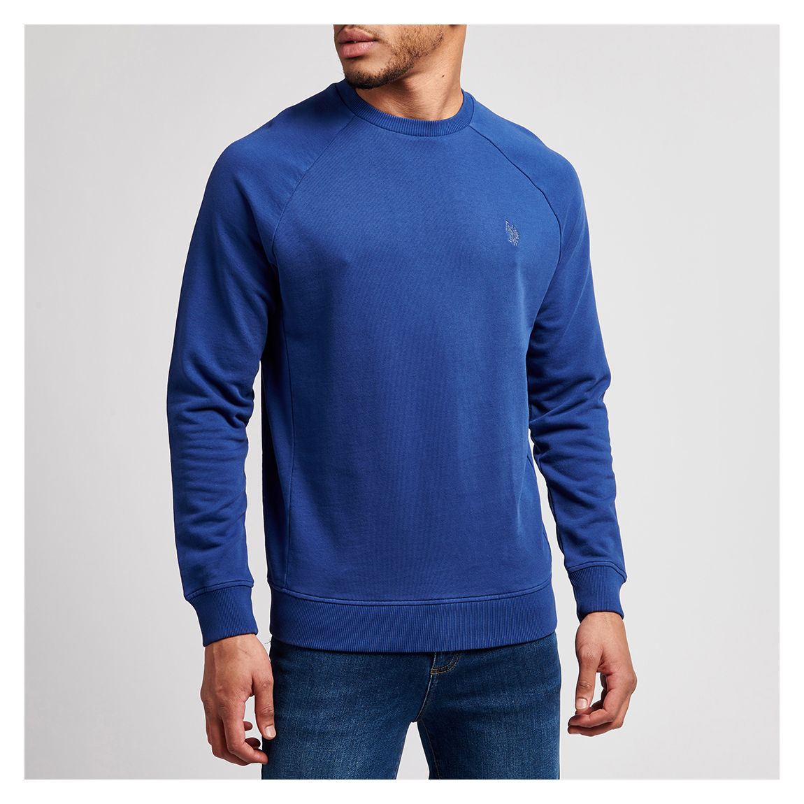 Dark Blue Panelled Cotton Sweatshirt main product photo