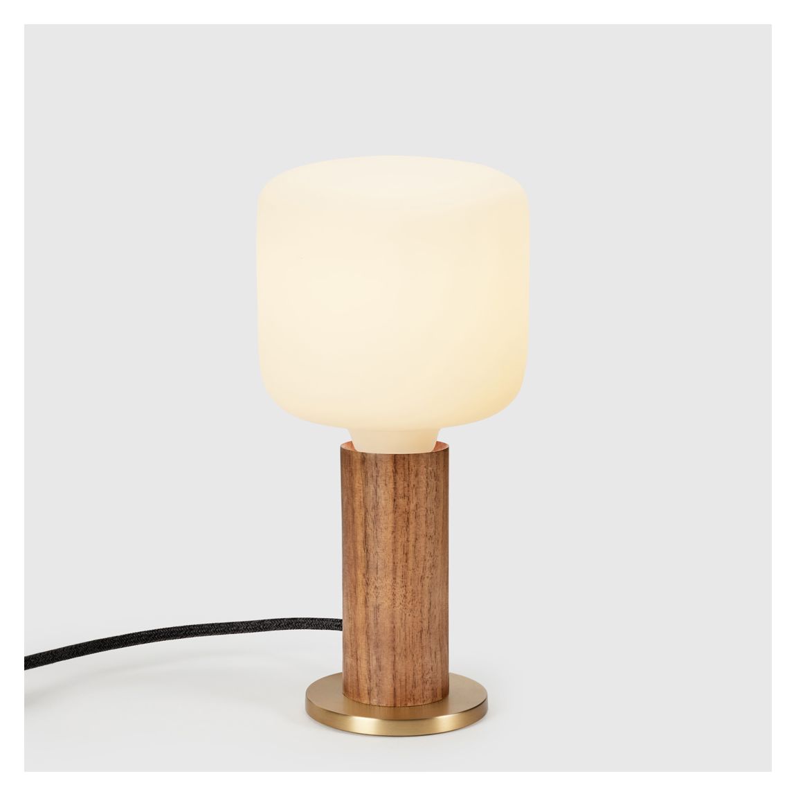 Walnut Knuckle Table Lamp with Oblo main product photo
