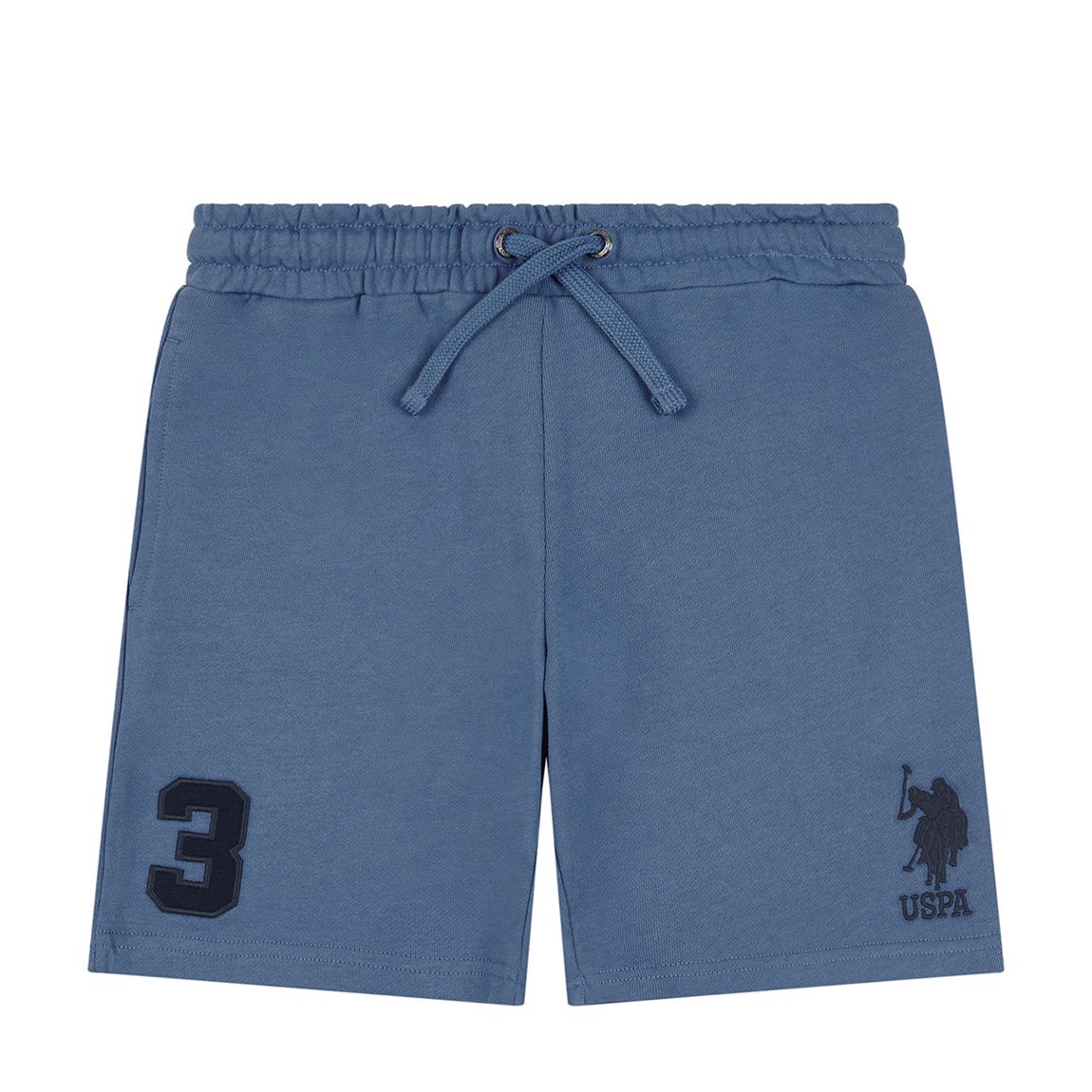 Boy's Blue Drawstring Cotton Shorts main product photo