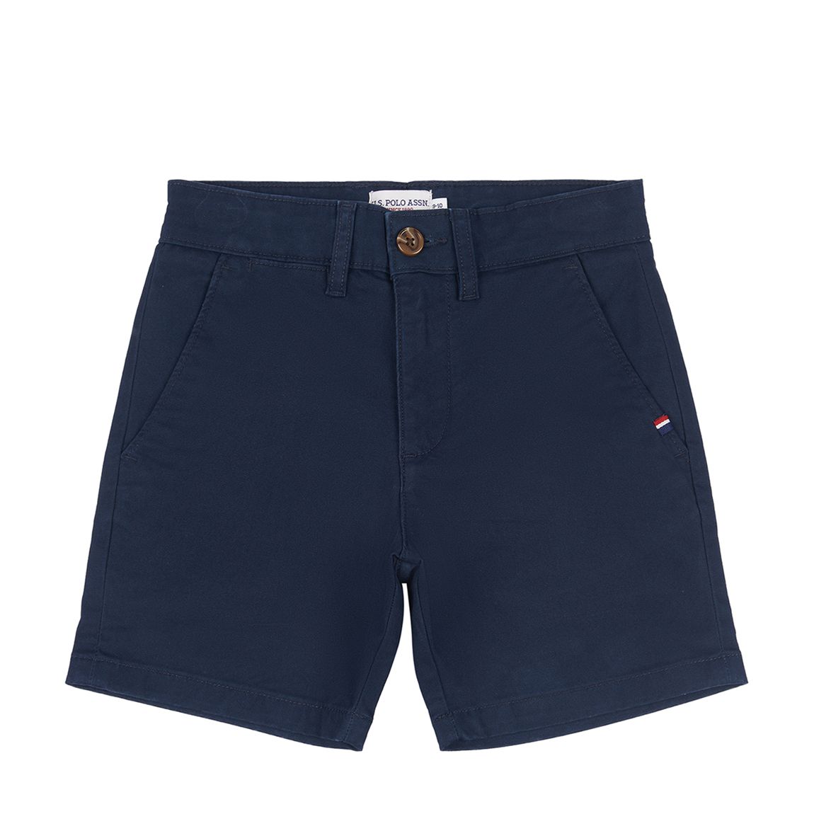 Navy Classic Stretch Cotton Blend Chino Shorts main product photo