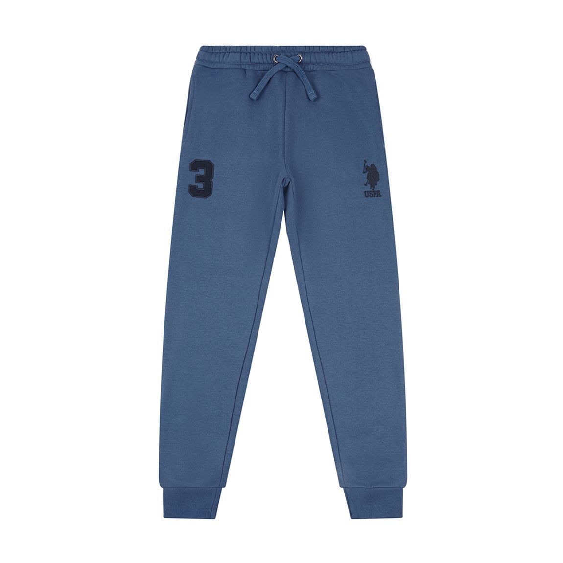 Boy's Blue Patch Logo Cotton Joggers main product photo