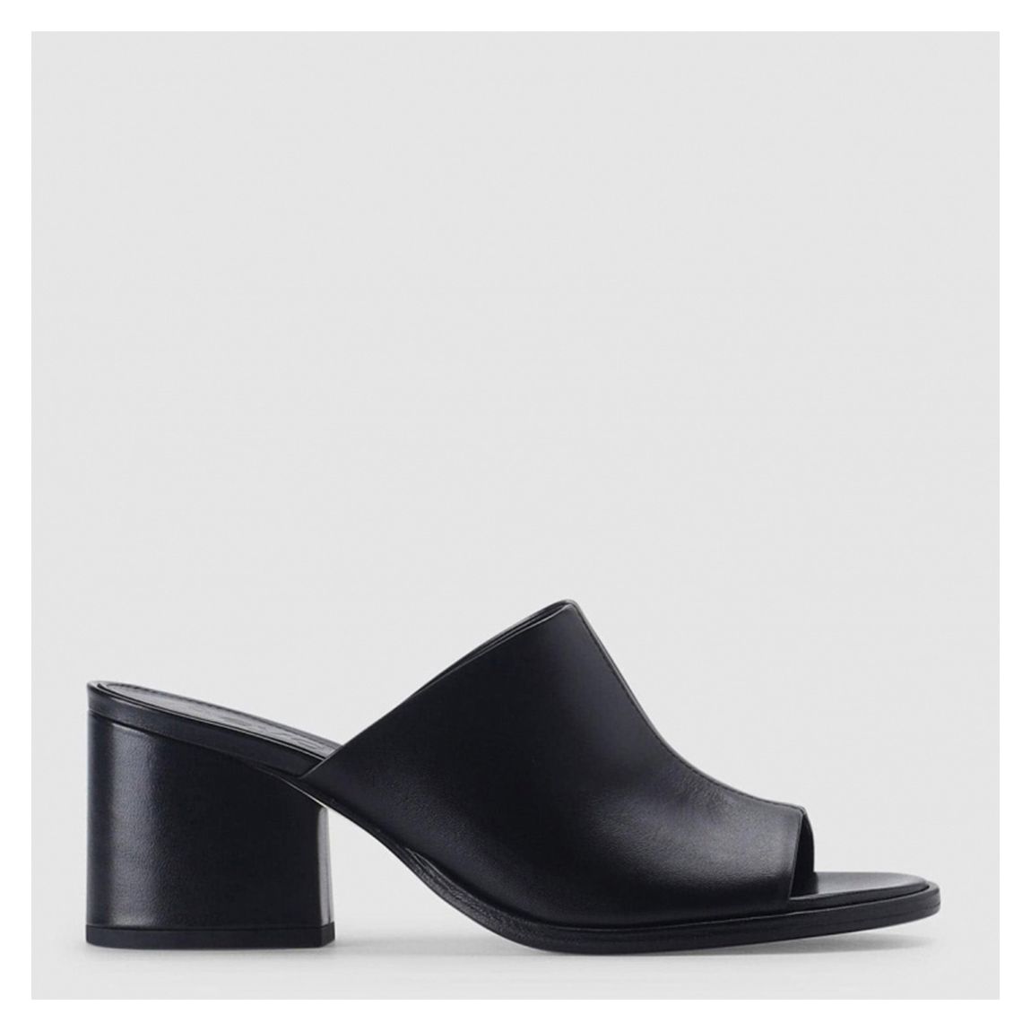 Black Amanda Heeled Mules main product photo