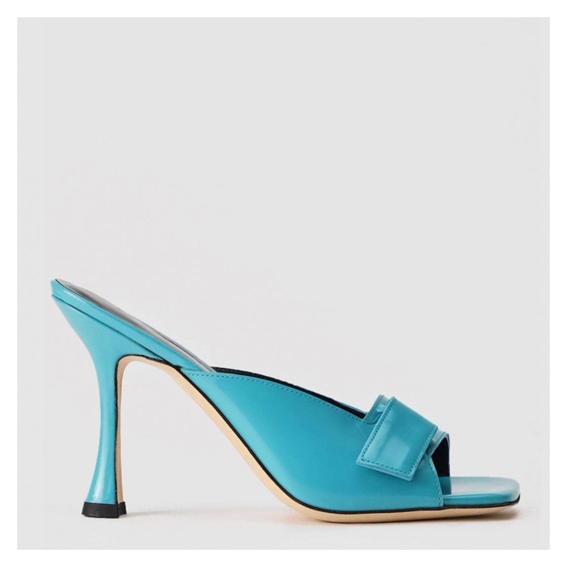 Blue Olivia Mule Heeled Sandals main product photo