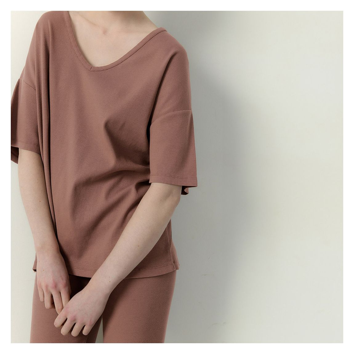 Brown Zelym Cotton Blend T-Shirt main product photo