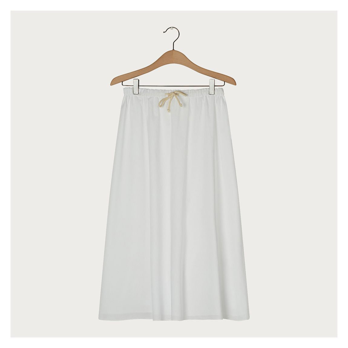 White Cotton Timolet Skirt main product photo
