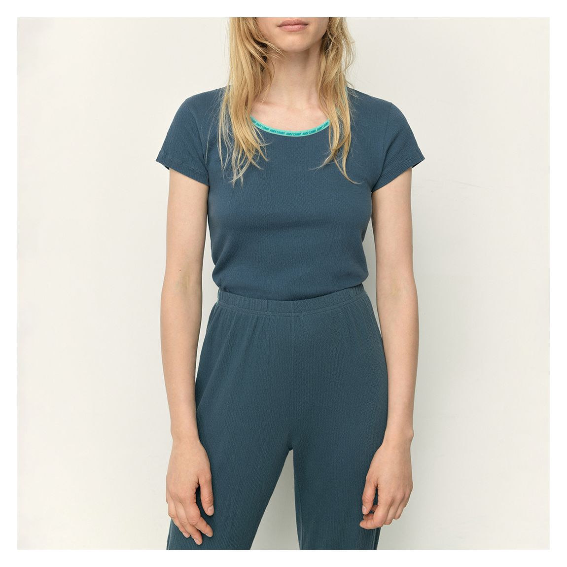Blue Pupybird Cotton Blend T-Shirt main product photo