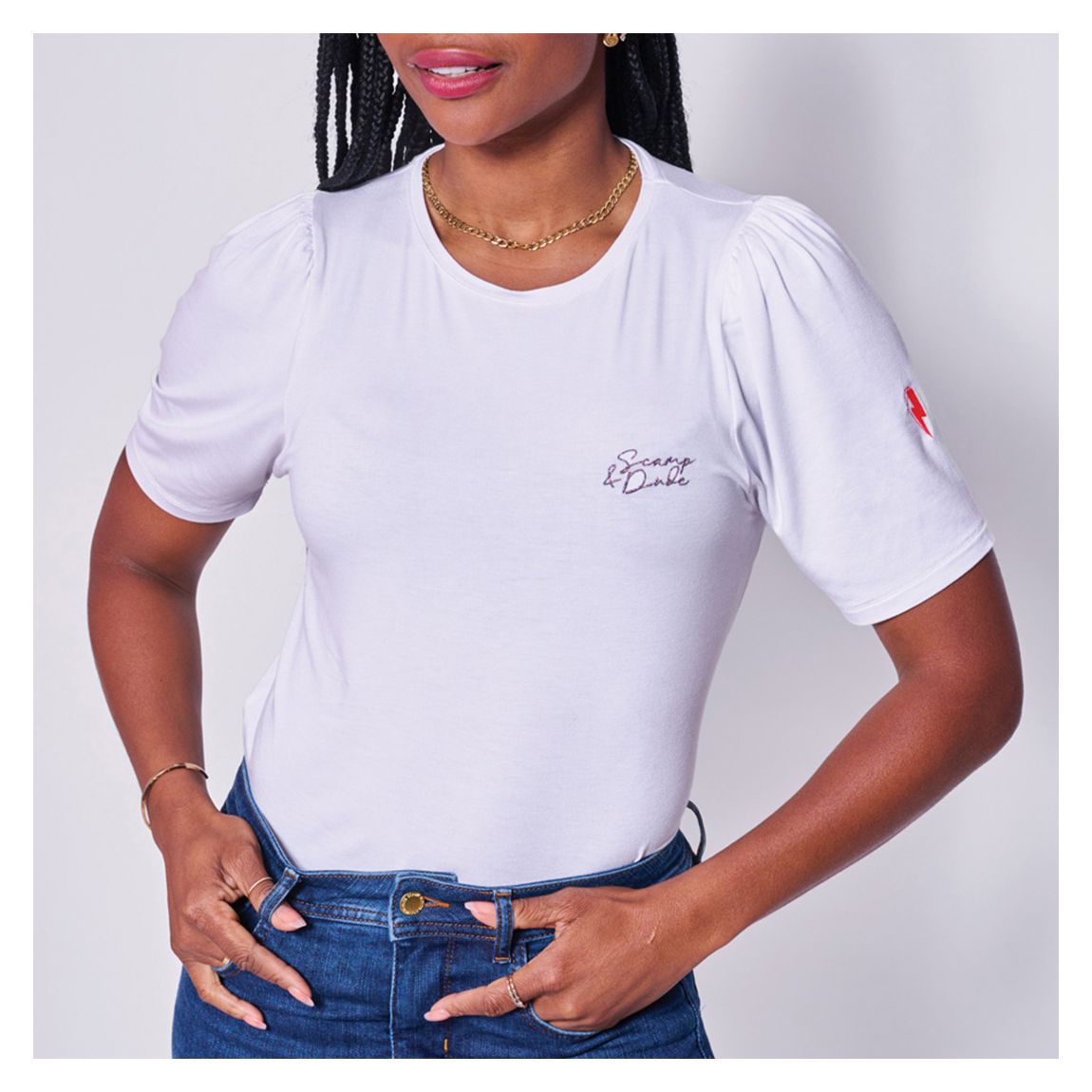 White Rainbow Lurex T-shirt main product photo