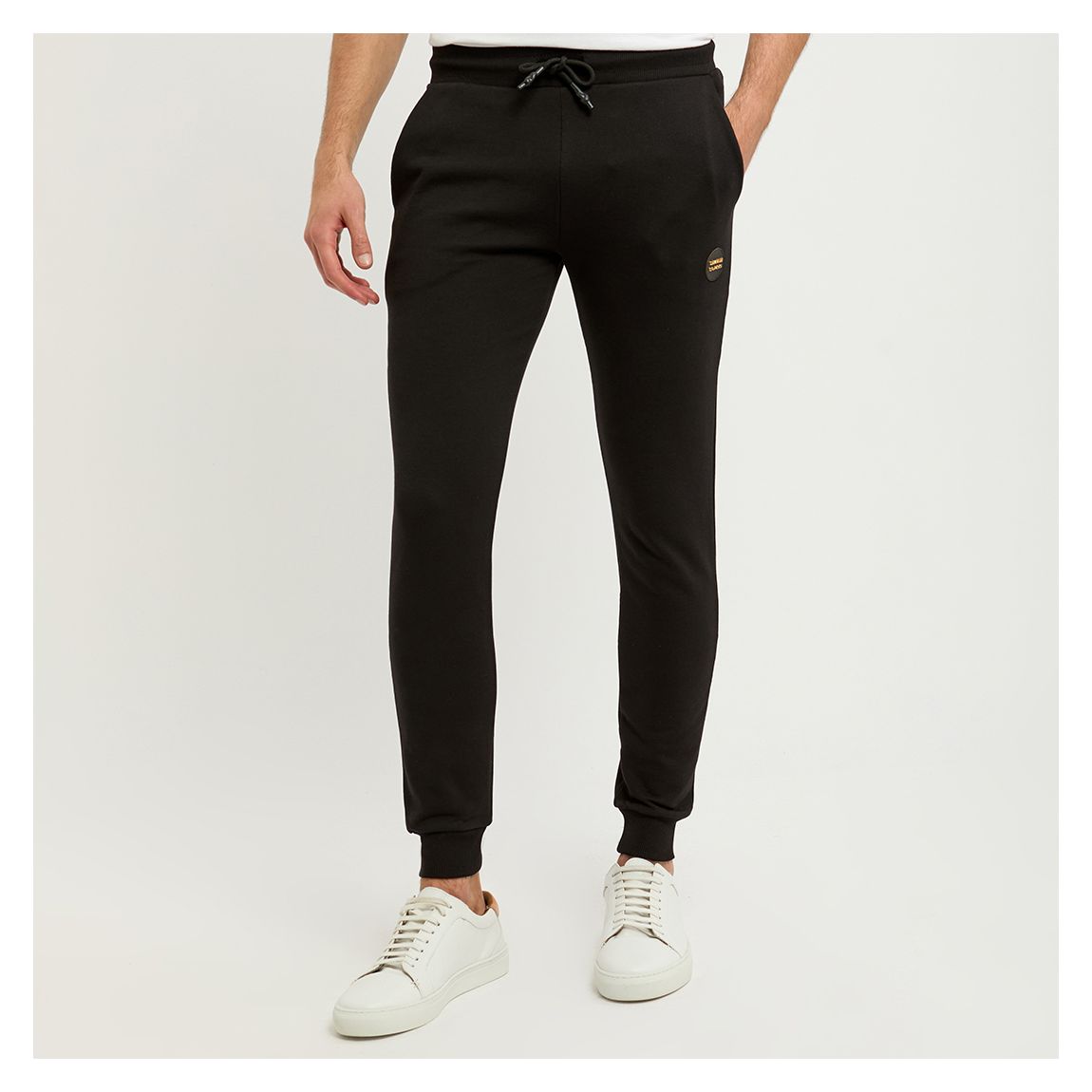 Black Brushed Fleece Joggers main product photo