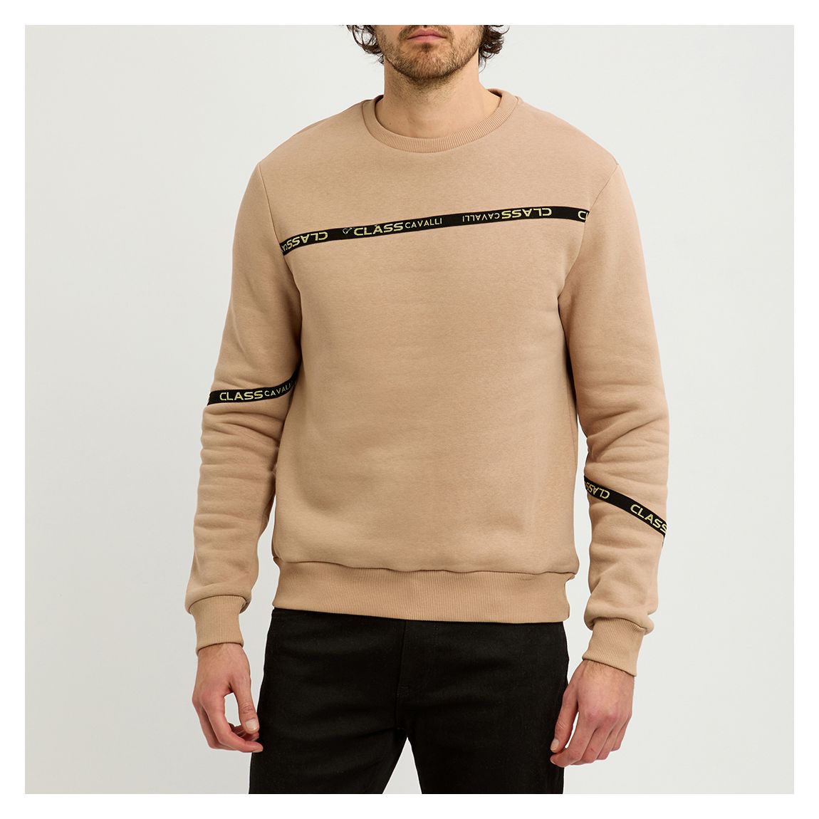 Camel Brushed Fleece Crew Sweatshirt main product photo