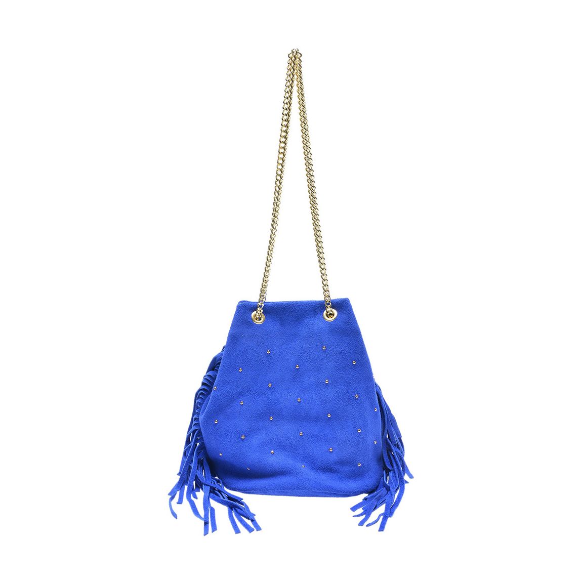 Blue Suede Shoulder Bag main product photo