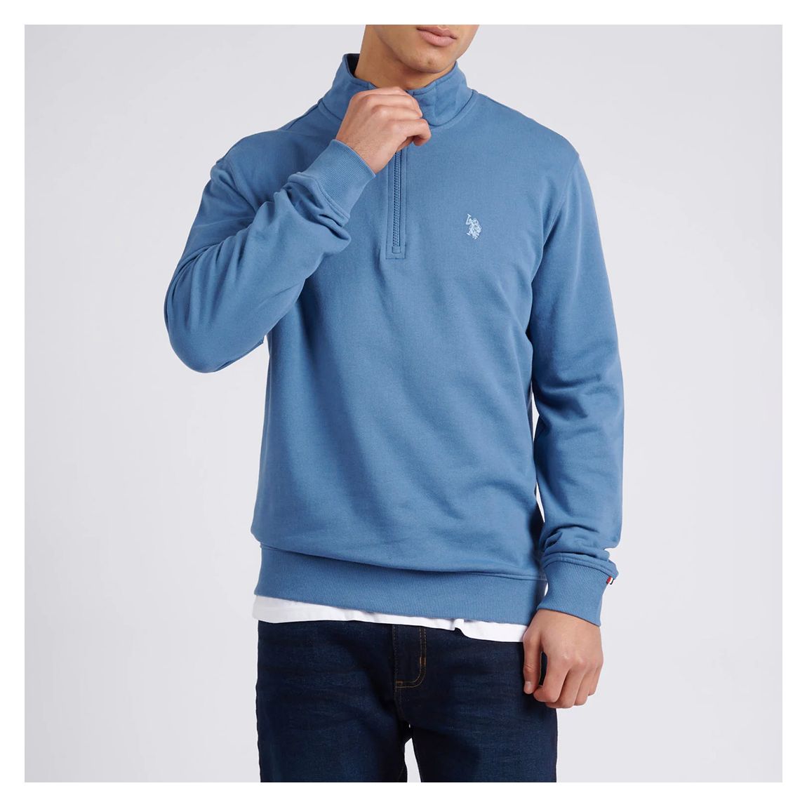 Blue 1/4 Zip Sweatshirt main product photo