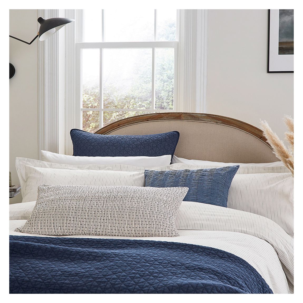 Linnea King Duvet Cover Set, Chalk main product photo