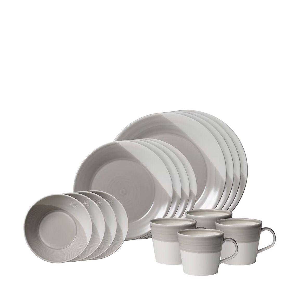 16 Piece 1815 Dinnerware Set Grey main product photo