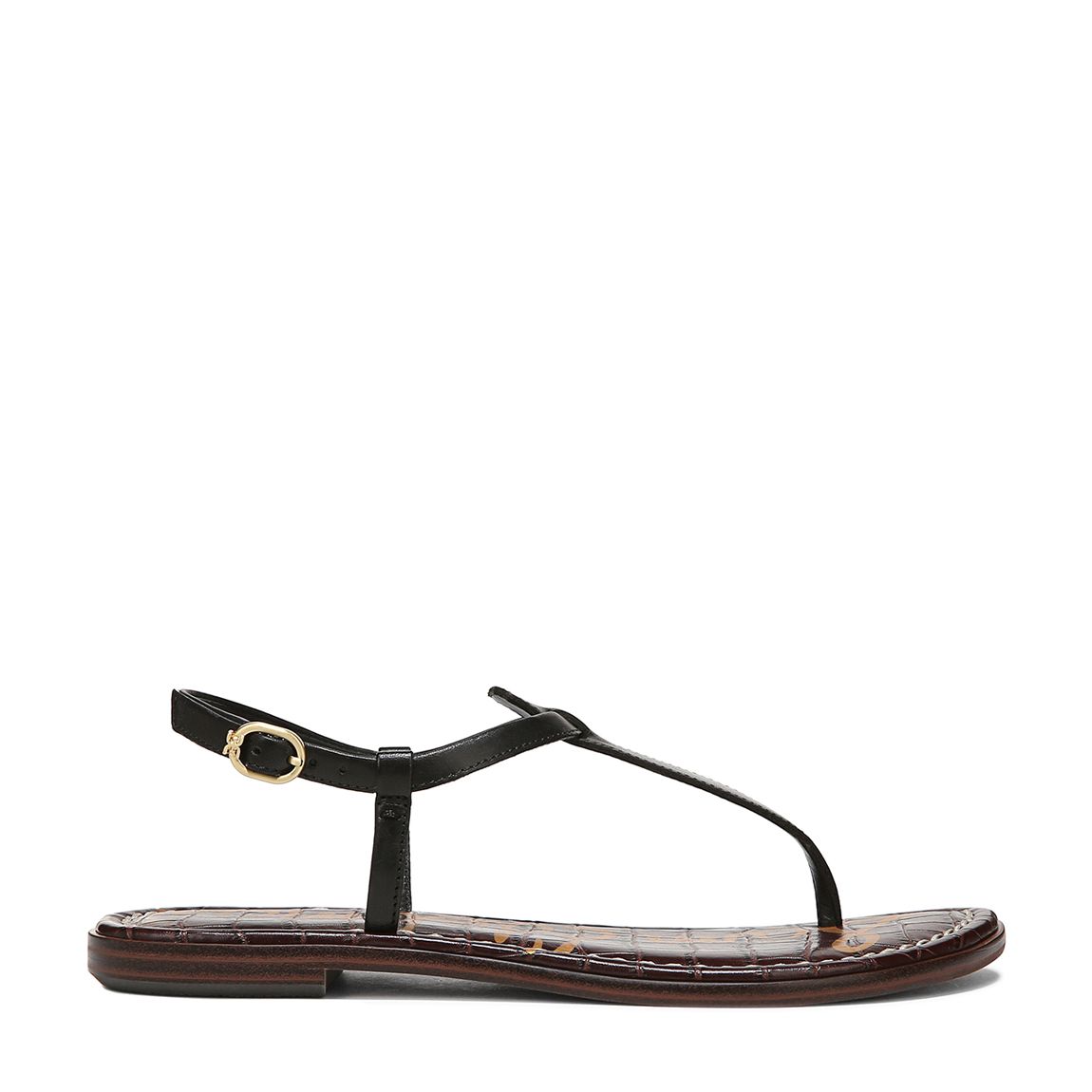 Black Gigi Vachetta Flat Sandal main product photo