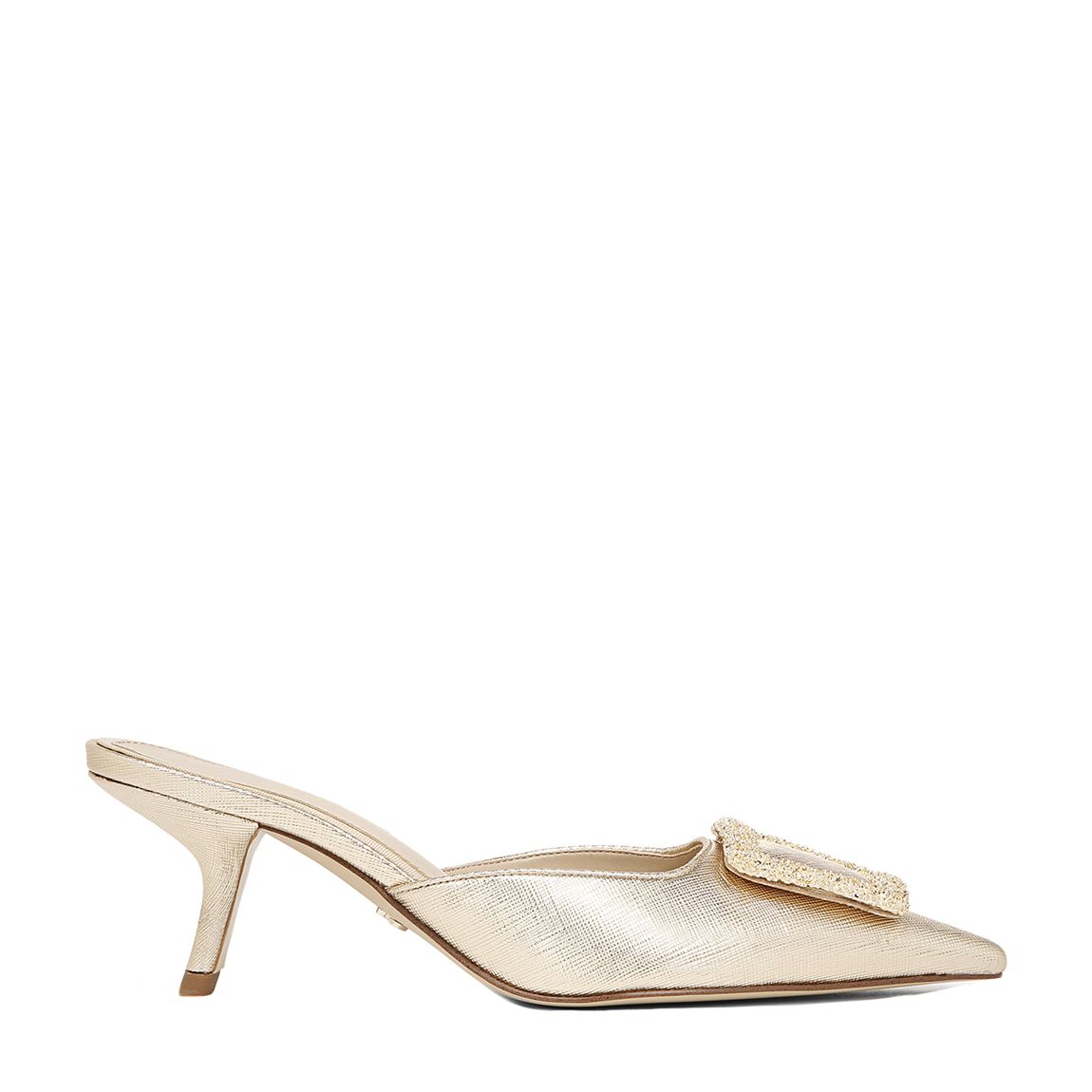 Gold Brit Heeled Mule main product photo