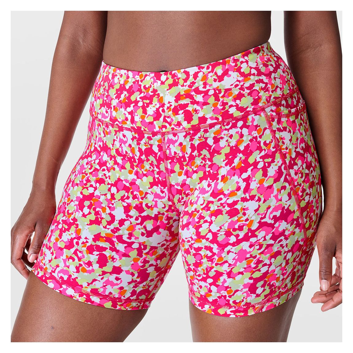 Pink Power 6 Inch Biker Shorts main product photo