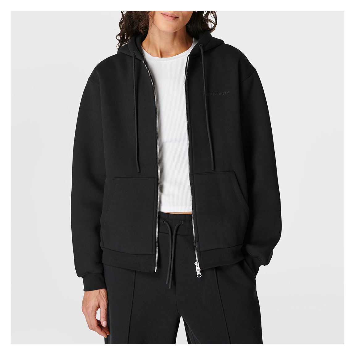 Black Powerhouse Zip Up Hoody main product photo