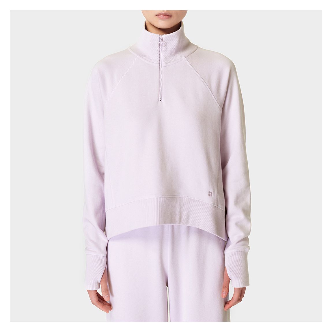 Purple Revive Rib Half Zip main product photo