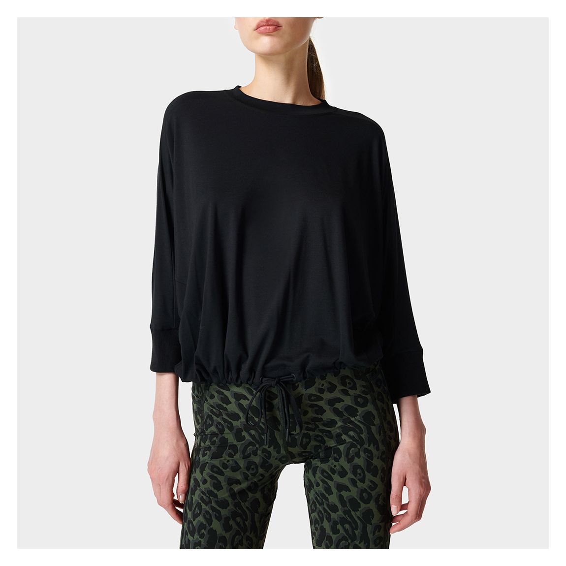 Black Tori Drawstring Top main product photo
