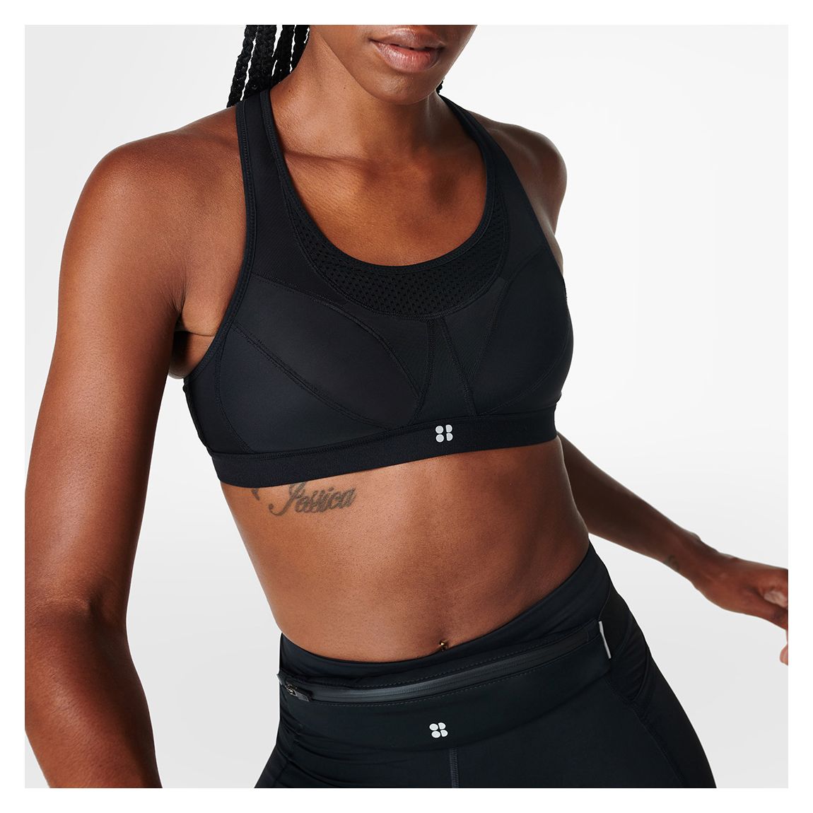 Black Ultra Running Bra main product photo