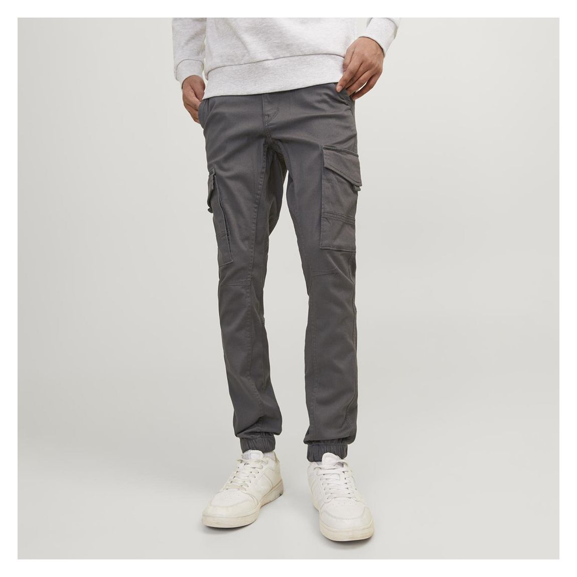 Asphalt Cargo Cotton Blend Trousers main product photo