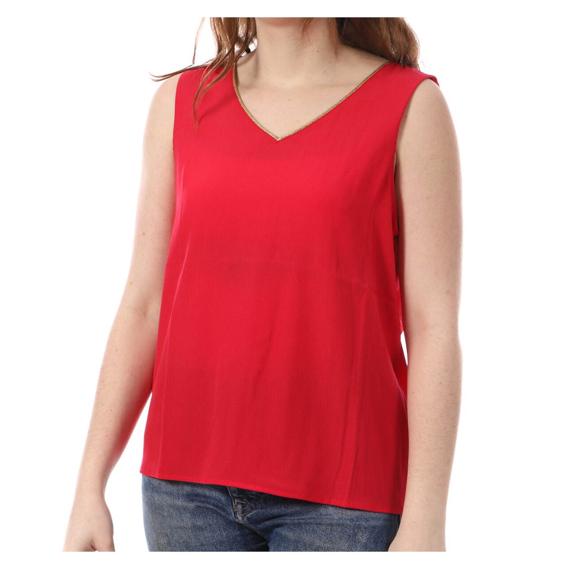 Viva Magenta V-Neck Top main product photo