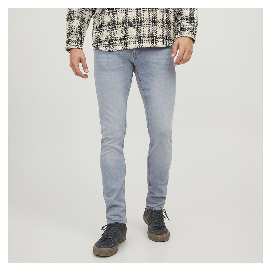 Blue Denim Cotton Blend Jeans main product photo