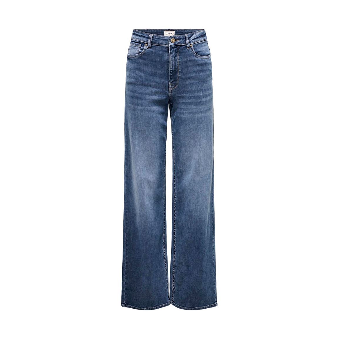Medium Blue Denim Cotton Blend Jeans main product photo
