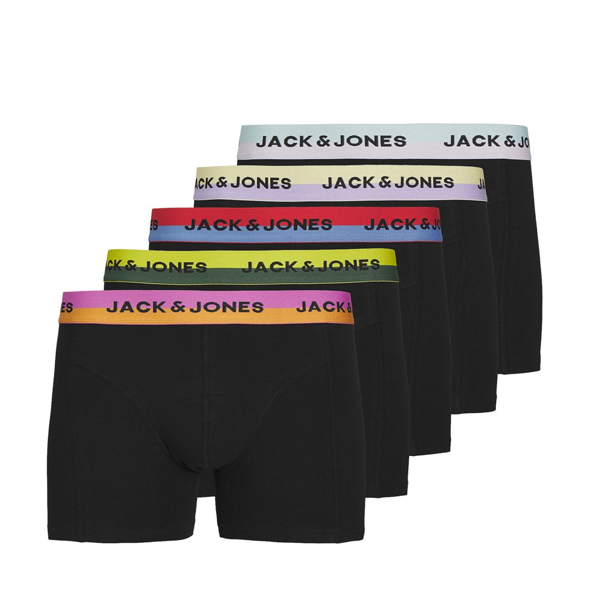 Black 5 Pack Cotton Blend Boxers main product photo