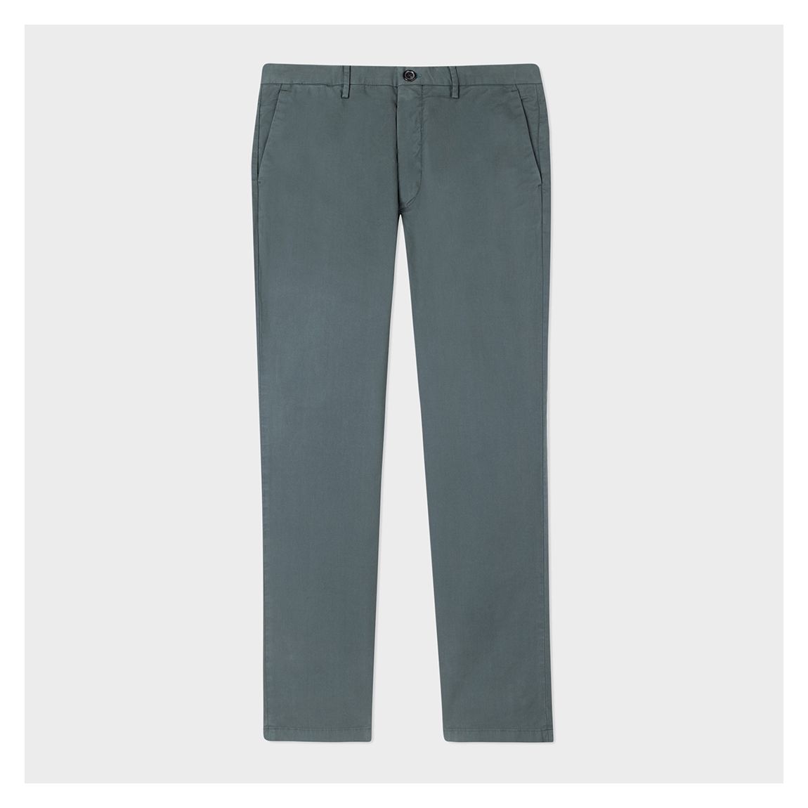 Grey Mid Fit Stretch Cotton Blend Chinos main product photo