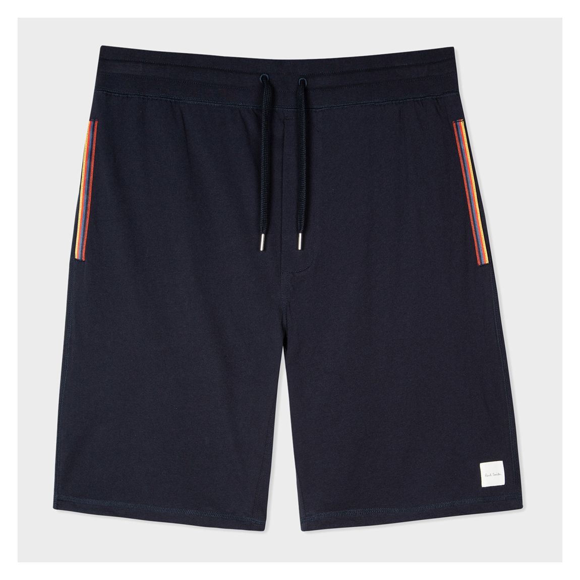 Navy Drawstring Cotton Shorts main product photo