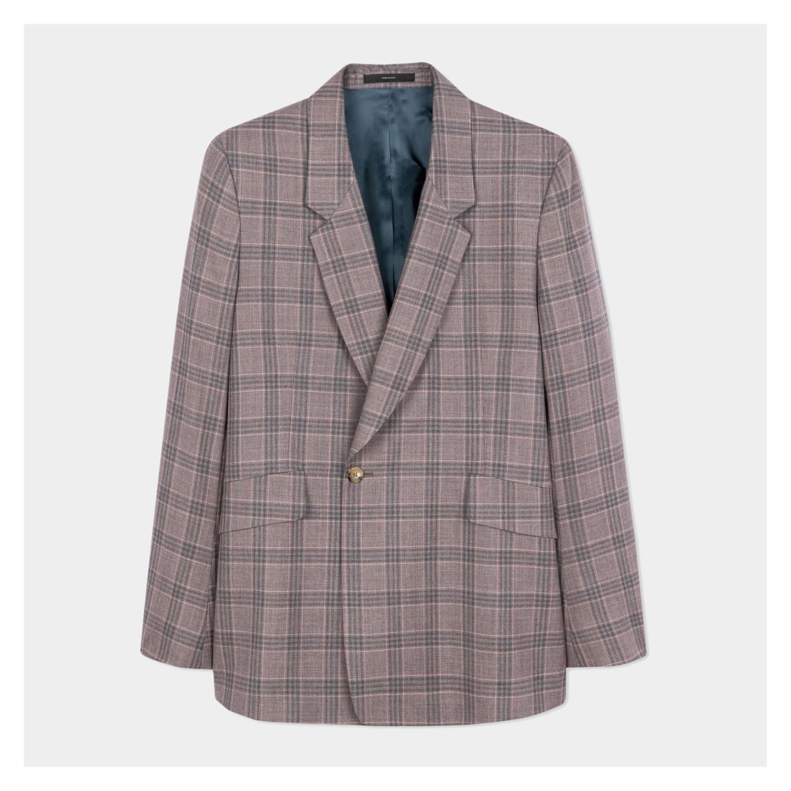 Pink/Multi Single Breasted Wool Blazer main product photo