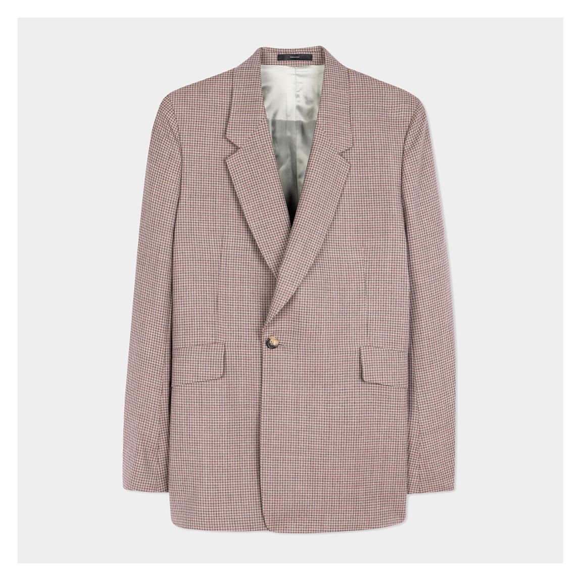 Pink Single Breasted Wool Blazer main product photo