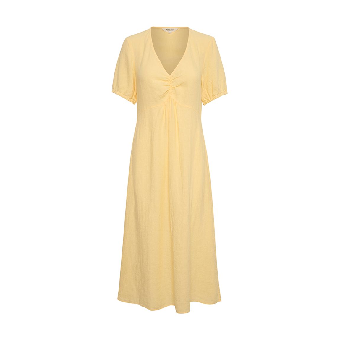 Yellow Linen Althea Dress main product photo