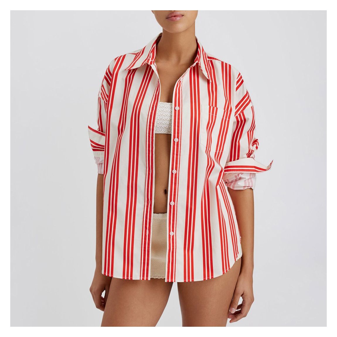 Red Stripe Dylan Shirt main product photo