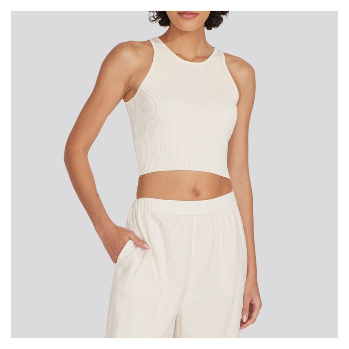White Carson Top main product photo