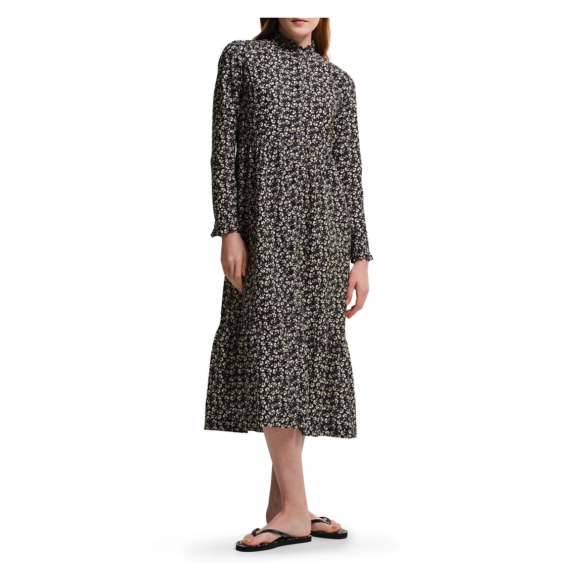 Black Orla Kiely Midi Dress main product photo
