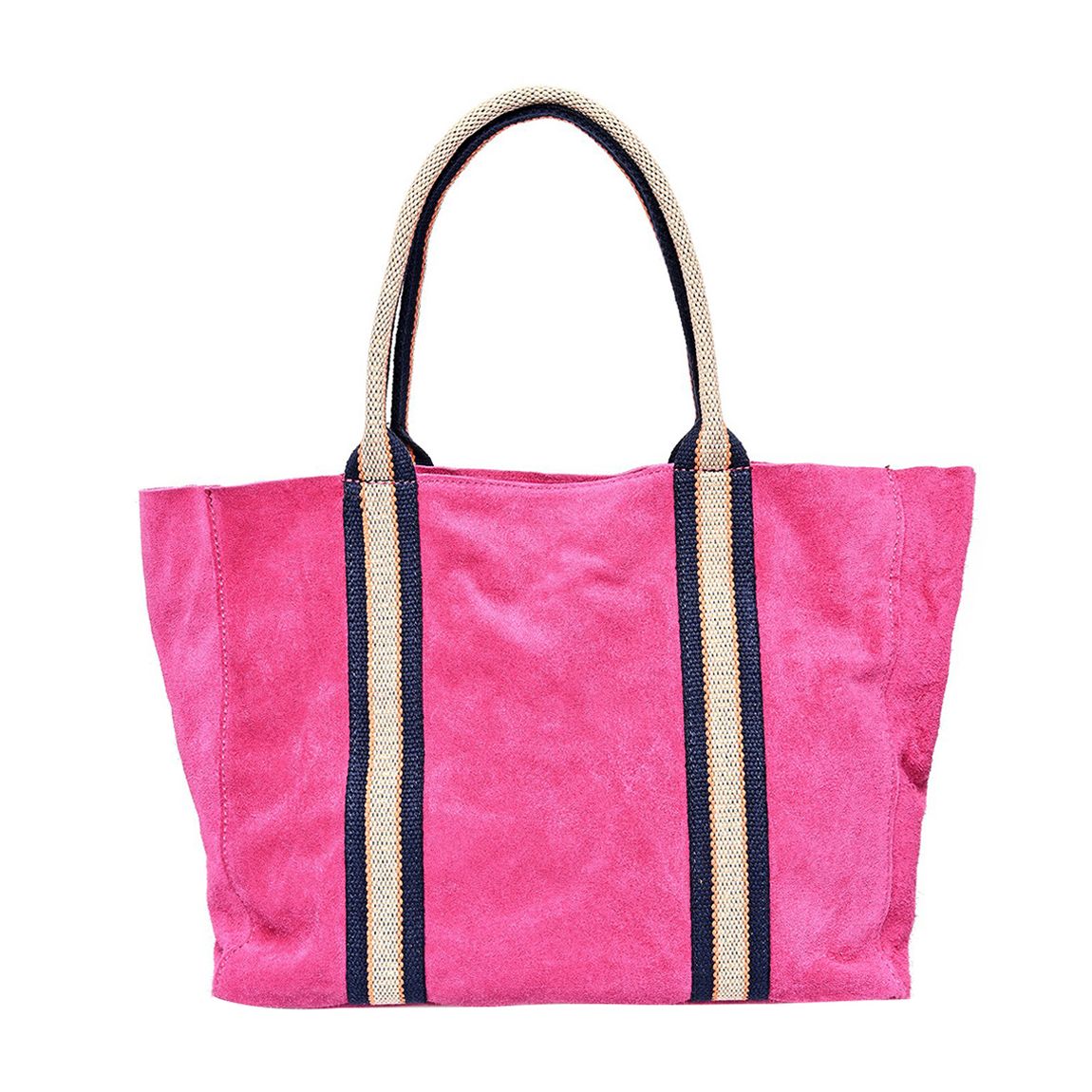 Pink Suede Top Handle Bag main product photo