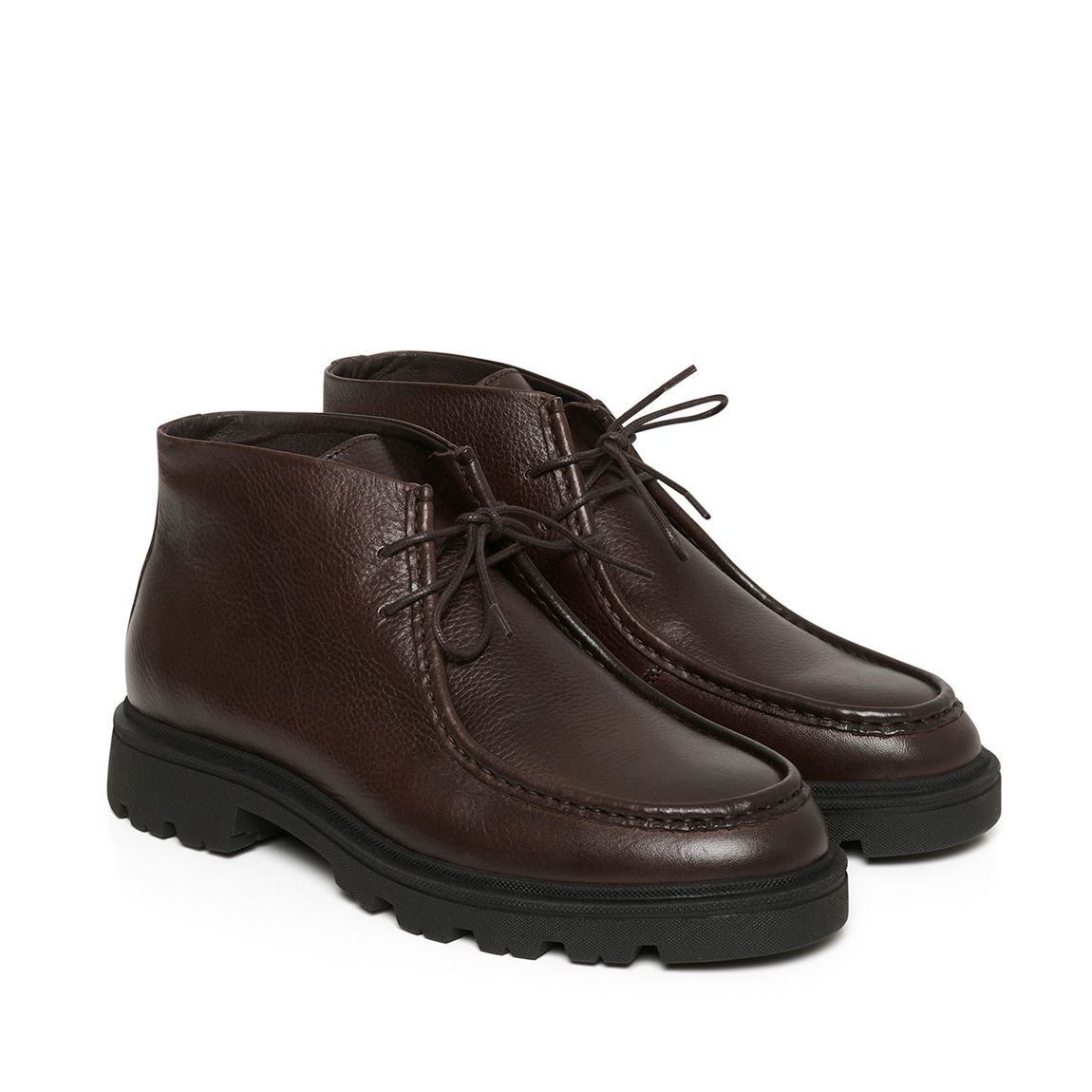 Espresso Leather Boots main product photo