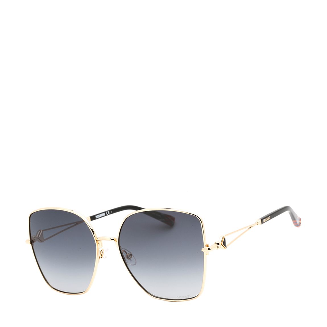 Gold Dark Grey Sunglasses 59mm main product photo