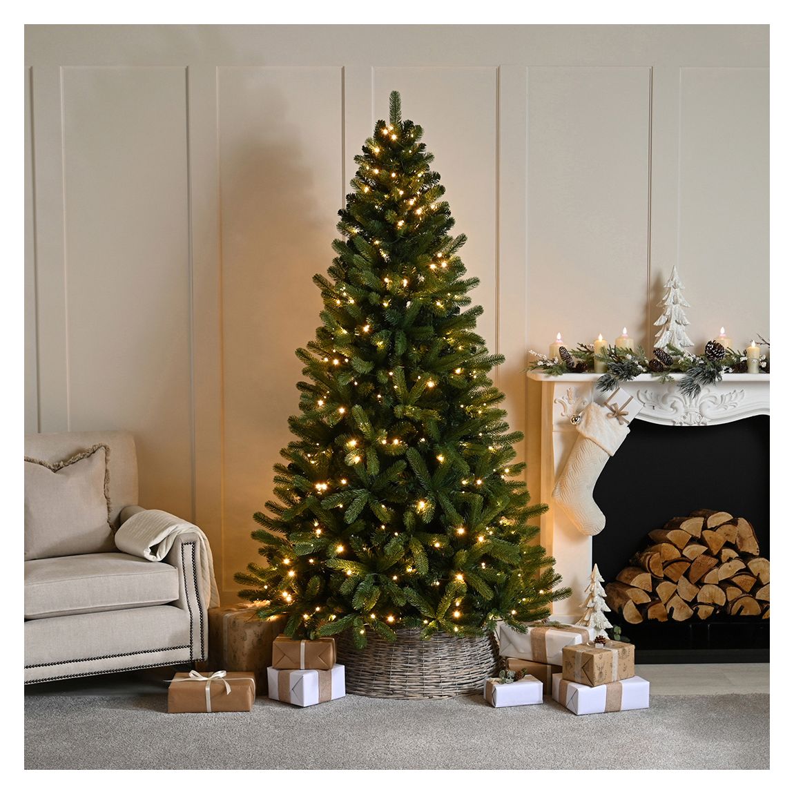 6ft Pre-Lit Millers Lake Pine Tree main product photo