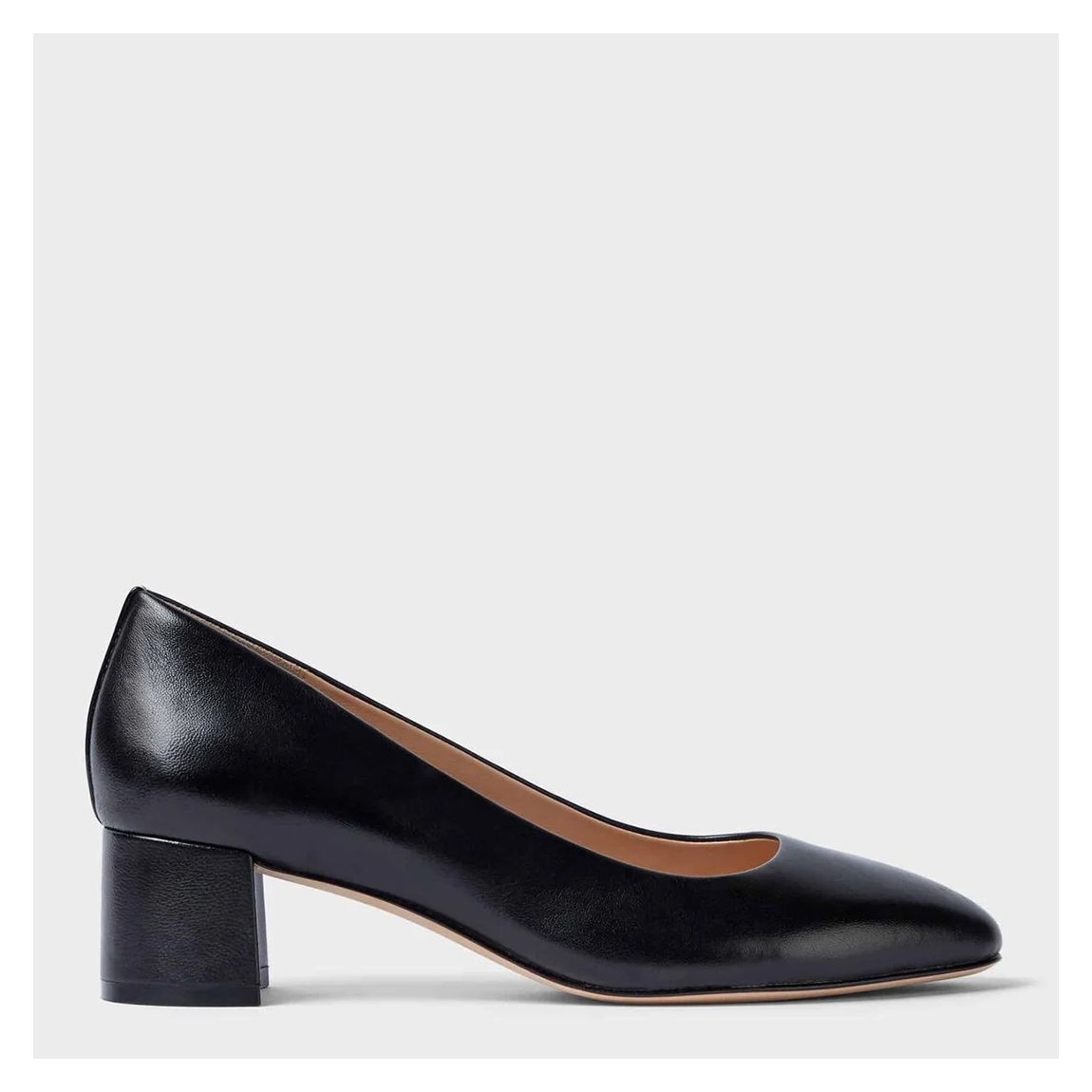 Black Abbey Court Leather Pumps main product photo
