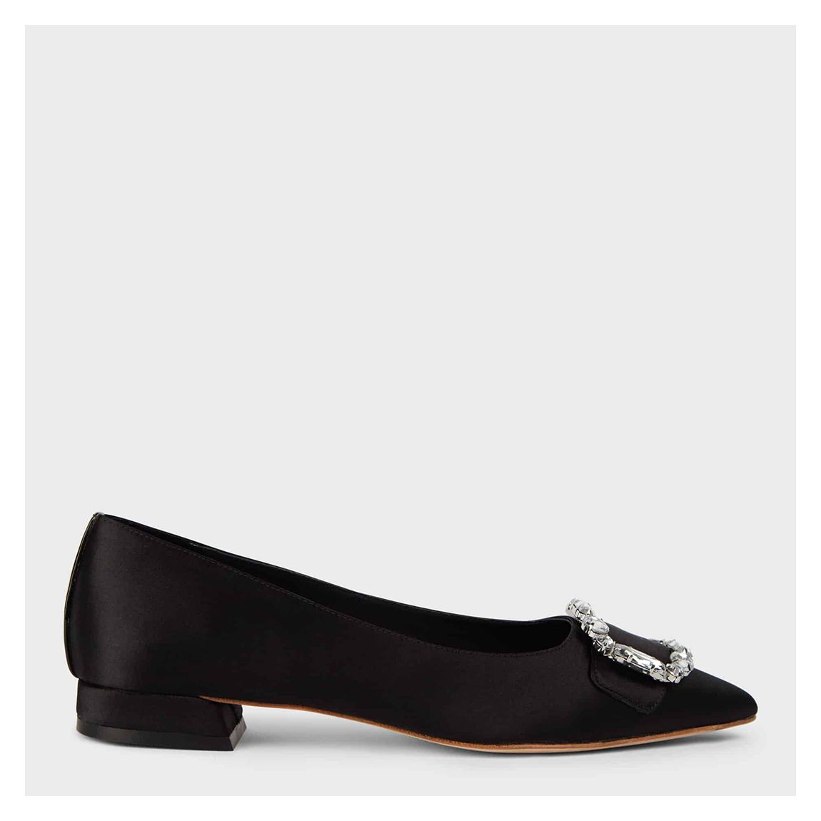 Black Lucinda Leather Pumps main product photo