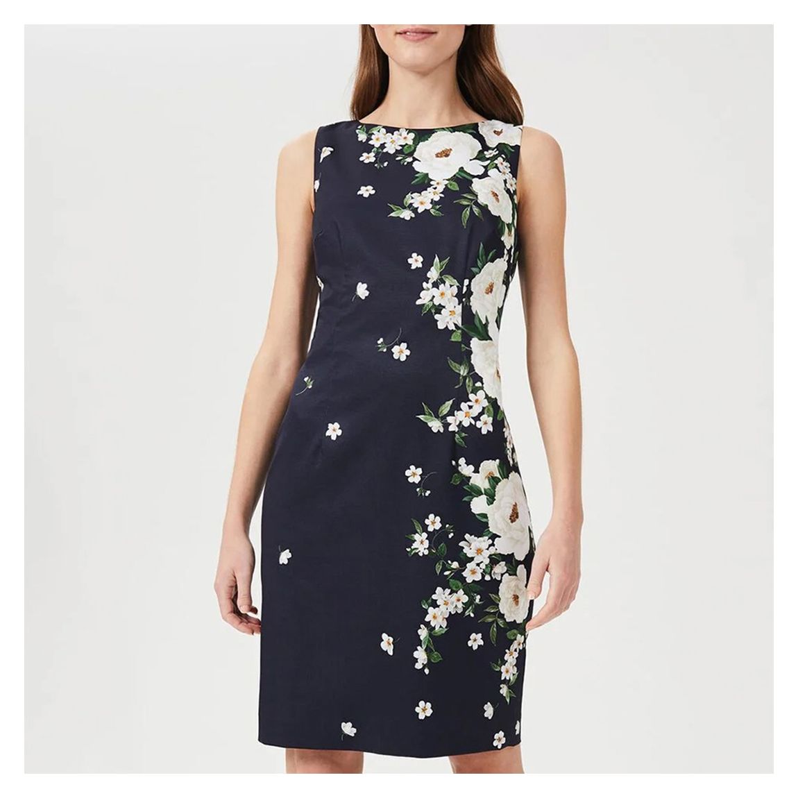 Navy Moira Floral Dress main product photo