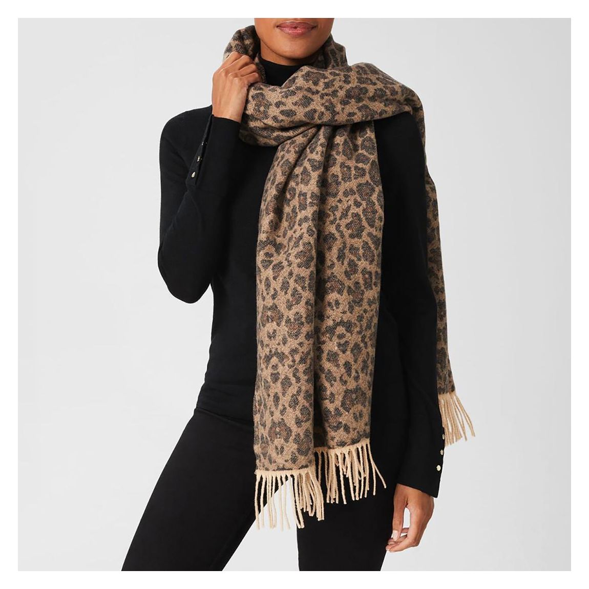 Leopard Print Adriana Scarf main product photo