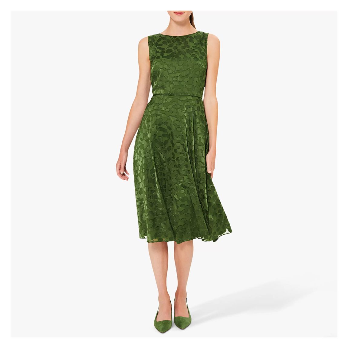 Green Adeline Midi Dress main product photo