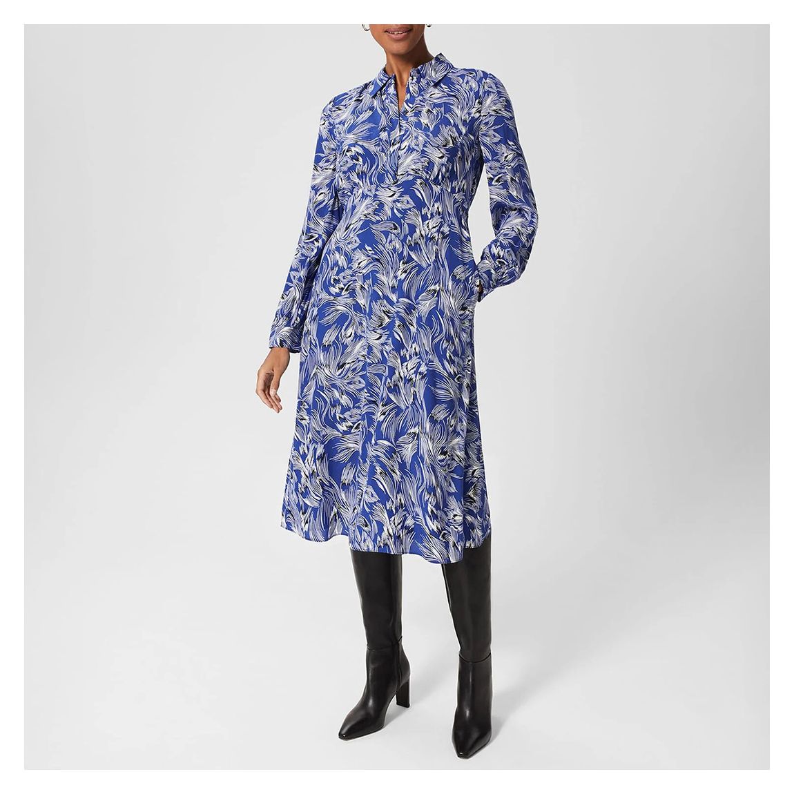 Blue Octavia Shirt Dress main product photo